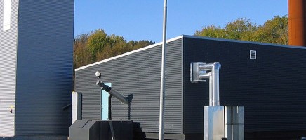 Göteborg Energi AB, Amhult. Pelletspanna och oljepanna i container 1 MW pellets + 3 MW olja